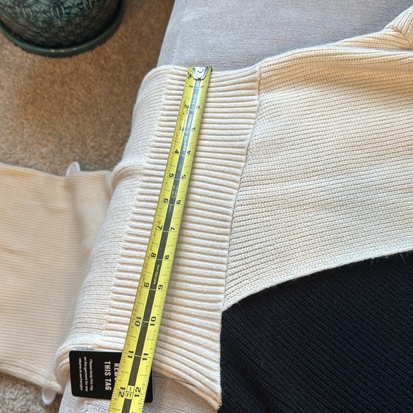 Express Black and Cream Midi Dress EUC - Picture 12 of 12